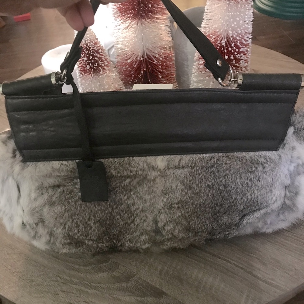 REAL Rabbit Fur purse